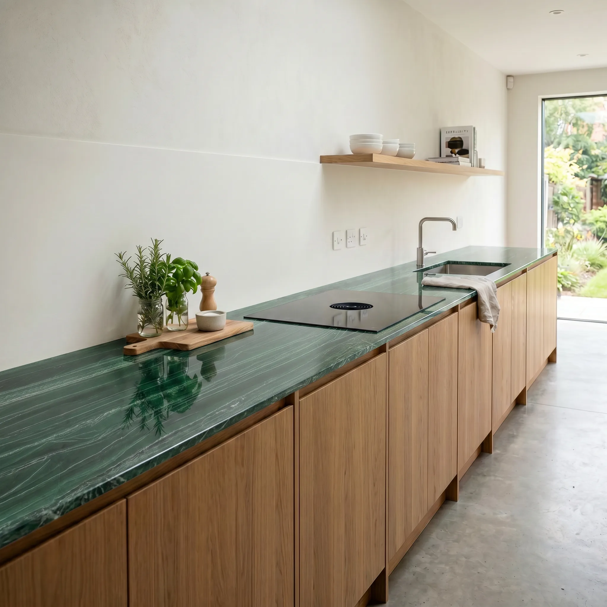 Foto de Amazônia Green — Cozinhas (Quartzito metamórfico de Goiás)
